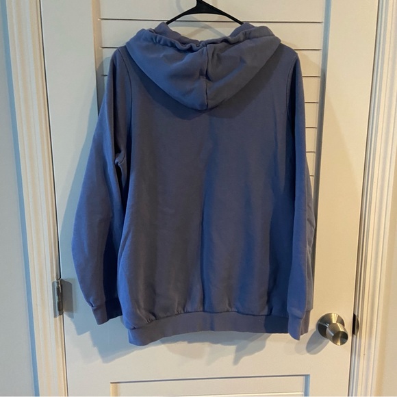 Adidas Sweatshirt Hooded with Side Pockets Size 1X Periwinkle - Picture 7 of 9